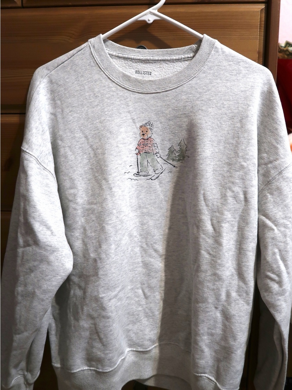 Hollister Crewneck Bear Skiing